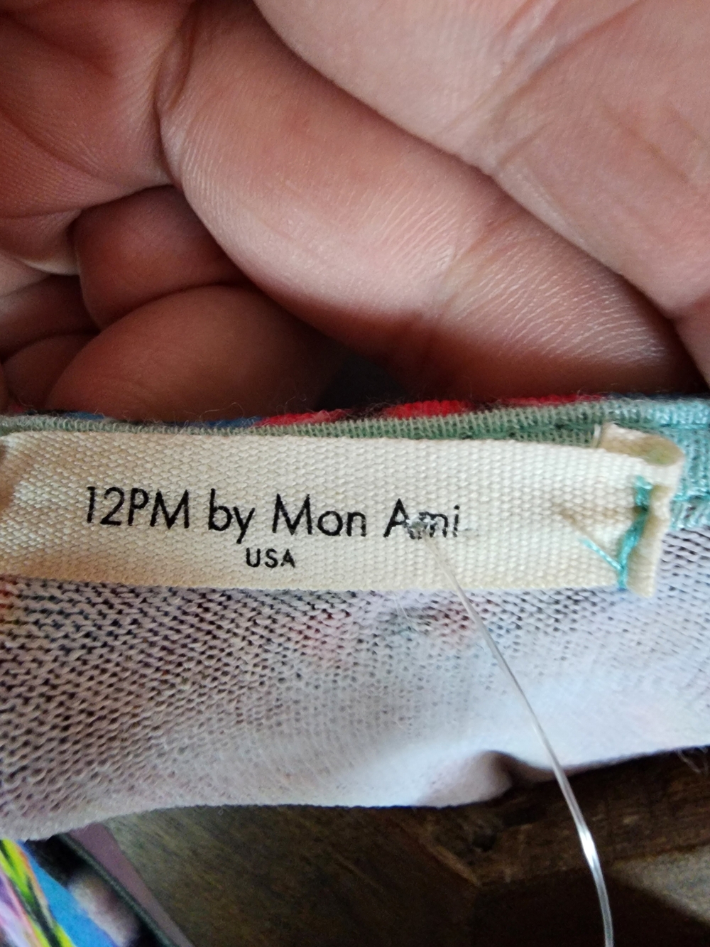 12 Pm By Mon Ami Mint Maxi Dress with Colorful Printed Bodice - Picture 5 of 11